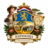 Герб семьи Создать герб на фоне голландская исследовательница Африки