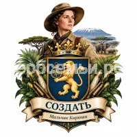 Герб семьи Создать герб на фоне голландской исследовательницы Африки Александрины Тинне