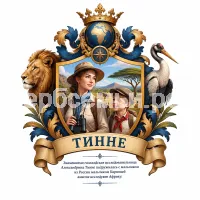 Герб семьи Создать герб на фоне голландской исследовательницы Африки Александрины Тинне