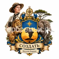 Гербы семьи Создать герб  на фоне голландской исследовательницы Африки Александрины Тинне