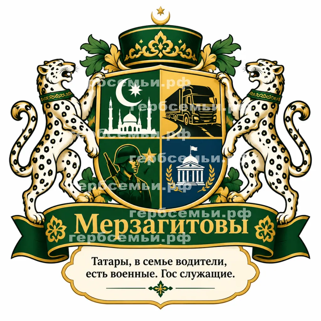 Герб семьи Мерзагитовы #43122