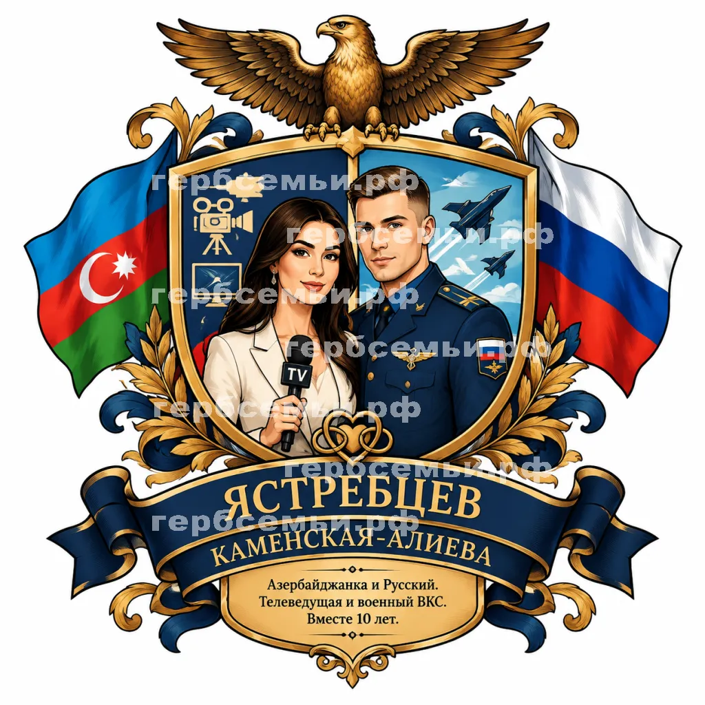 Герб семьи Ястребцев Каменская-Алиева #43129