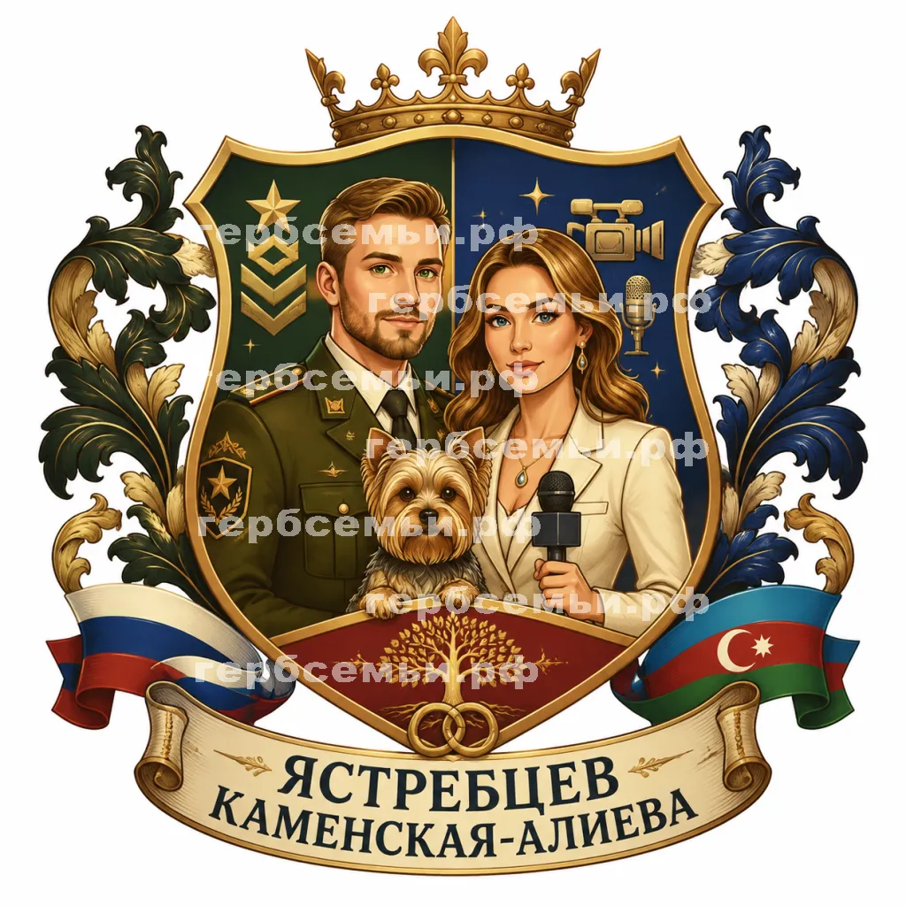Герб семьи Ястребцев Каменская-Алиева #43130