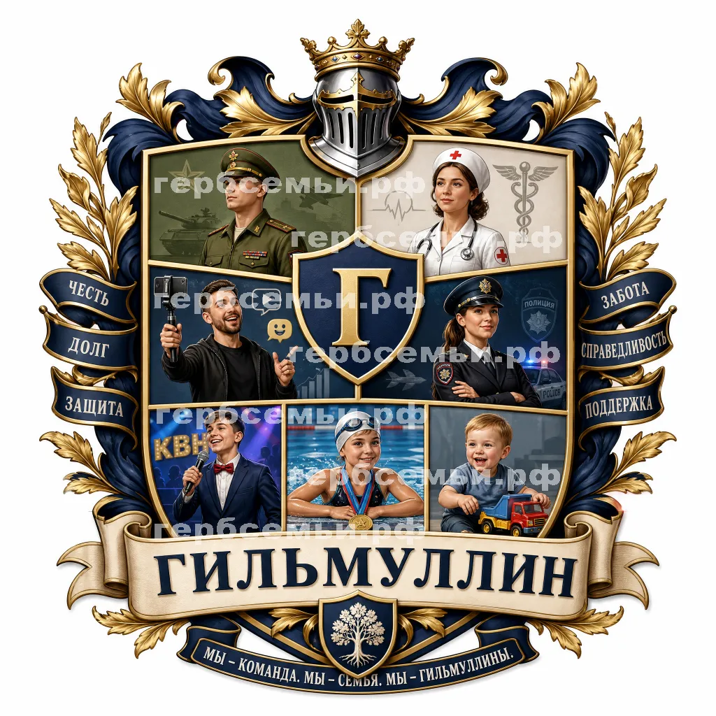 Герб семьи Гильмуллин #43197