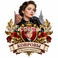 Гербы семьи Создать герб на фоне художественного фильма 2024 года первого канала Любовь Советского Союза в роли Галины Ковровой актриса Ангелина Стречина. Галина Коврова в чёрных кожаных перчатках.