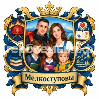 Герб семьи Мелкоступовы