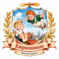 Гербы семьи Создать герб на фоне сказки Астрид Линдгрен Малыш и Карлсон