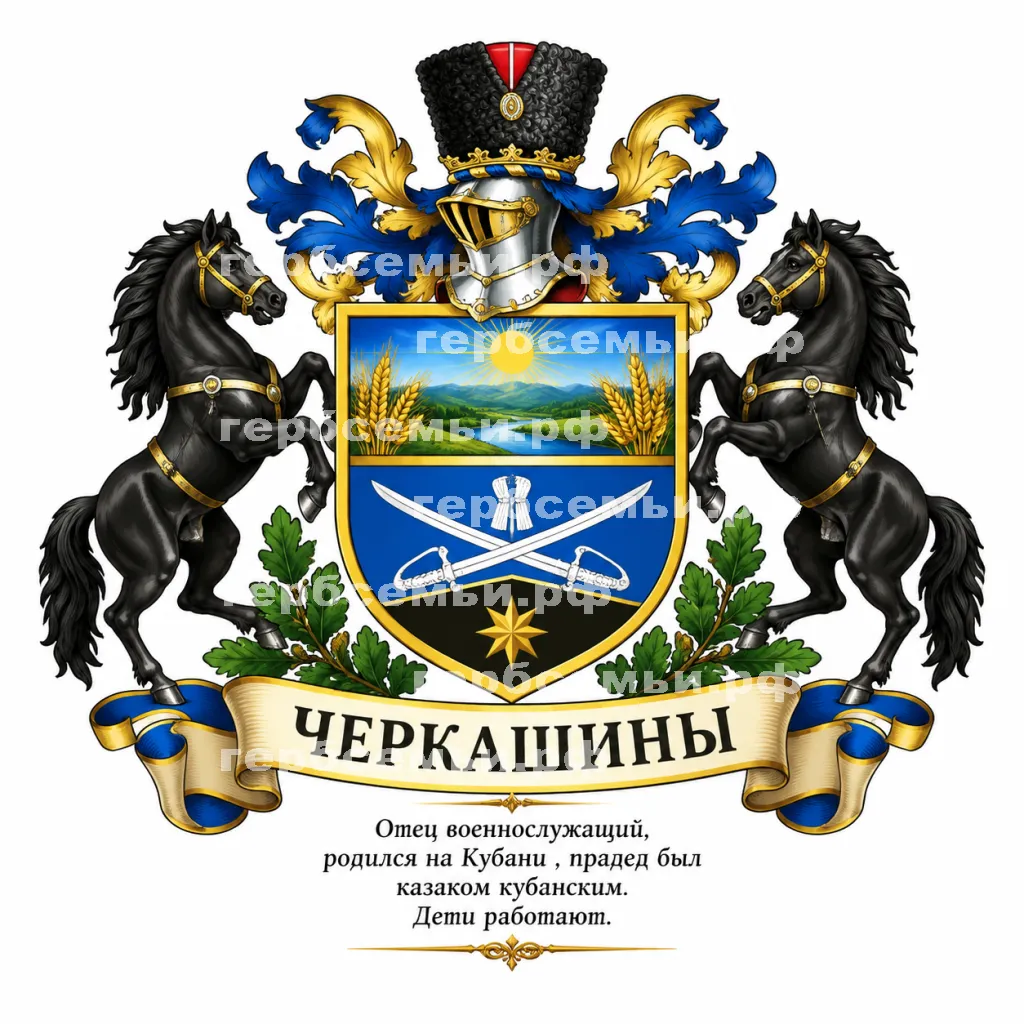 Герб семьи Черкашины #43290