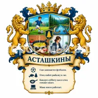 Герб семьи Асташкины