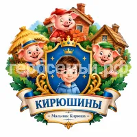 Гербы семьи Создать герб на фоне сказки трёх поросят ниф ниф наф наф и нуф нуф