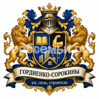 Герб семьи Гордиенко-Сорокины
