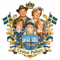 Гербы семьи Создать герб шведской сказки Астрид Линдгрен. Семья Свантесон папа герр Свантесон, мама фру Свантесон, брат Боссе 14 лет, Бетан 13 лет и Сванте Свантесон 7-8 лет. Стокгольм Швеция