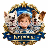 Гербы семьи Создать герб на фоне собак Белки и Стрелки