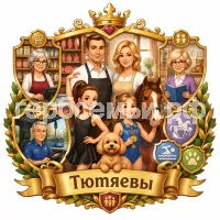 Герб семьи Тютяевы