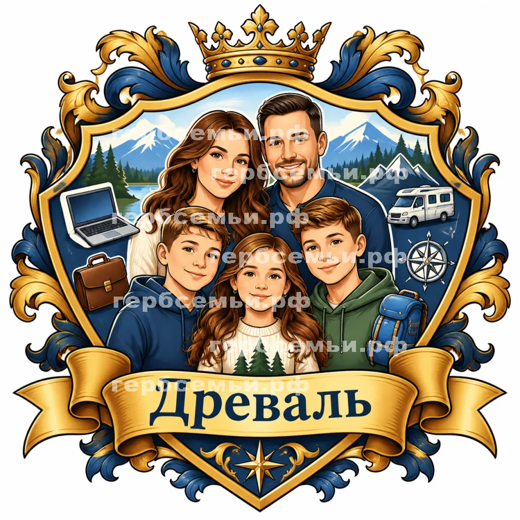 Герб семьи Древаль #43390
