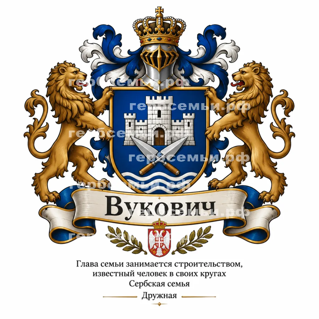 Герб семьи Vukovich #43421