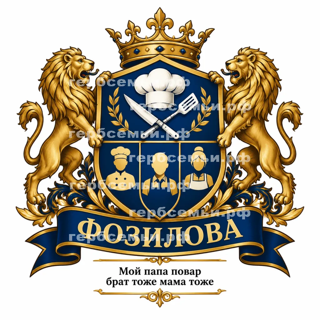 Герб семьи Фозилова #43500