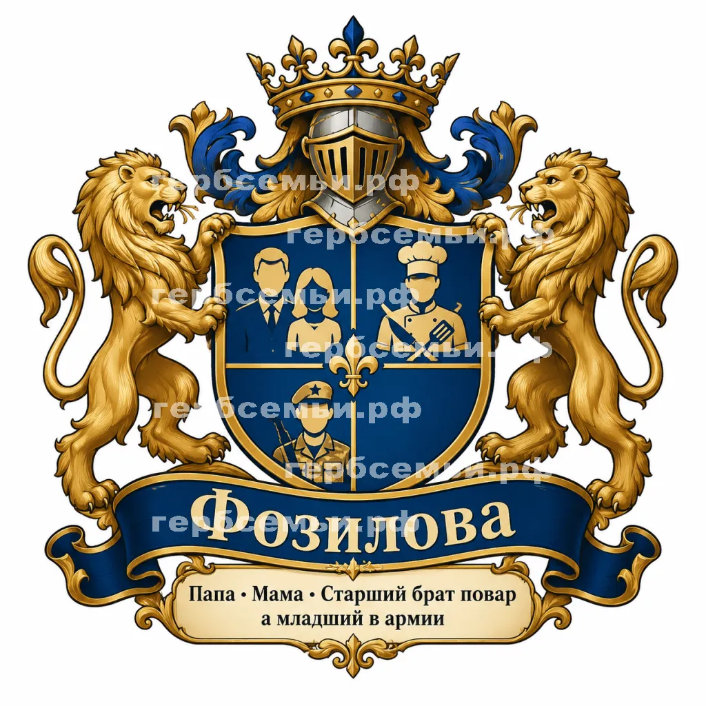 Герб семьи Фозилова #43502