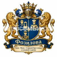 Герб семьи Фозилова