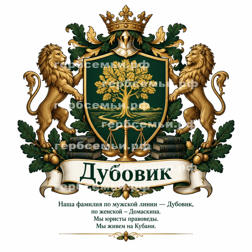 Герб семьи Дубовик #43556