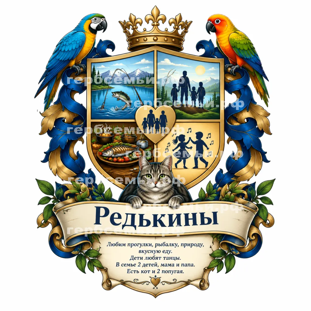 Герб семьи Редькины #43687
