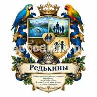Герб семьи Редькины