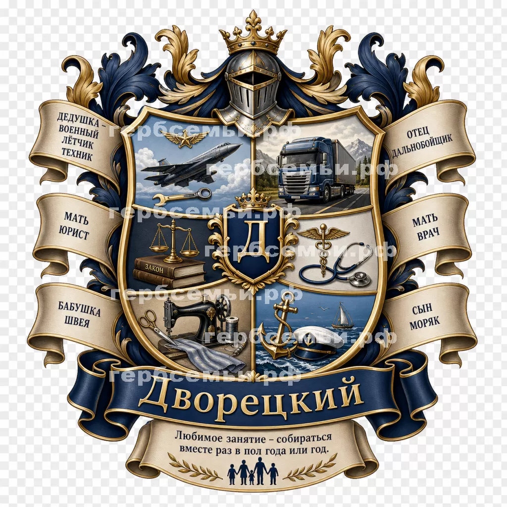 Герб семьи Дворецкий #37573