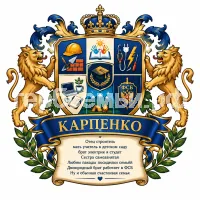 Гербы семьи Карпенко