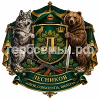 Гербы семьи Лесников