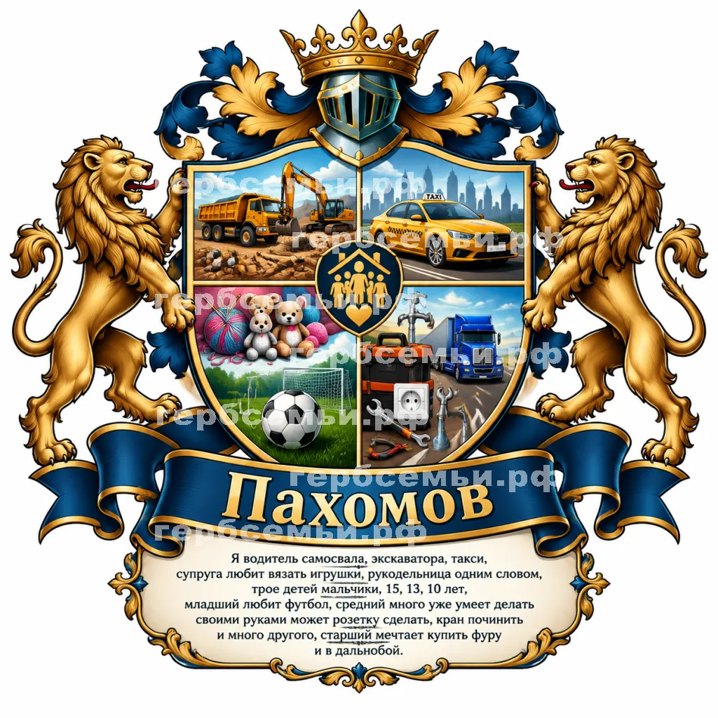 Герб семьи Пахомов #40986