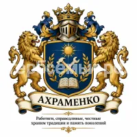 Герб семьи Ахраменко