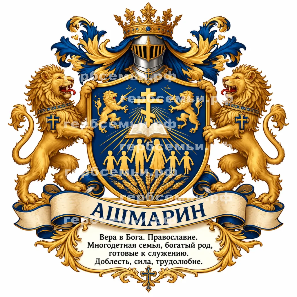 Герб семьи Ашмарин #43323
