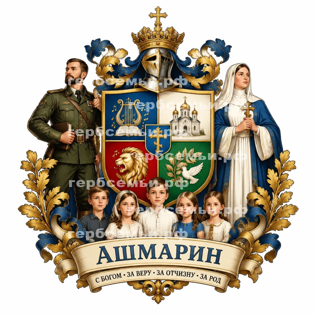 Герб семьи Ашмарин #43331