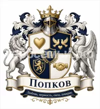 Герб семьи Попков