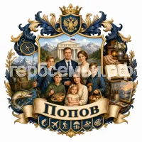 Герб семьи Попов