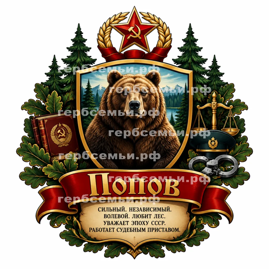 Герб семьи Попов #43244