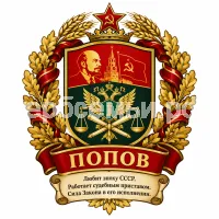 Герб семьи Попов