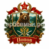 Герб семьи Попов