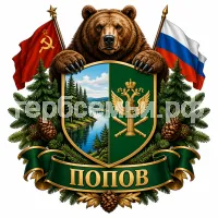Герб семьи Попов