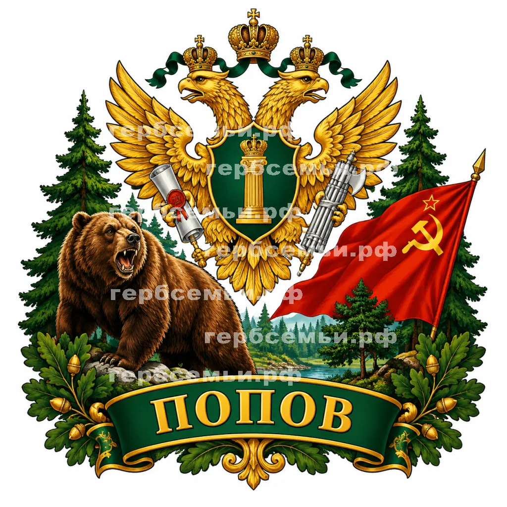 Герб семьи Попов #43399