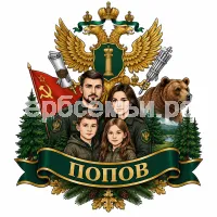 Герб семьи Попов