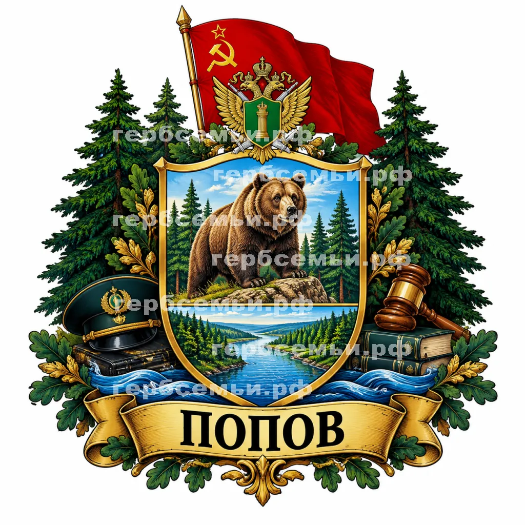Герб семьи Попов #43461