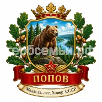 Герб семьи Попов