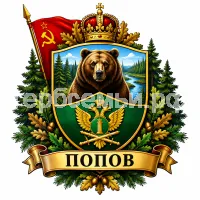 Герб семьи Попов