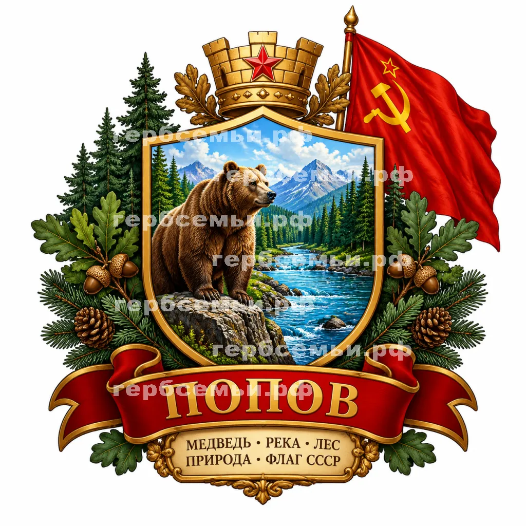 Герб семьи Попов #43651