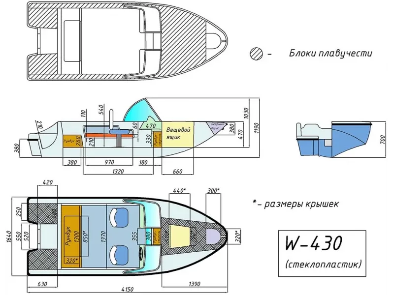 Wyatboat-430М (килевая)
