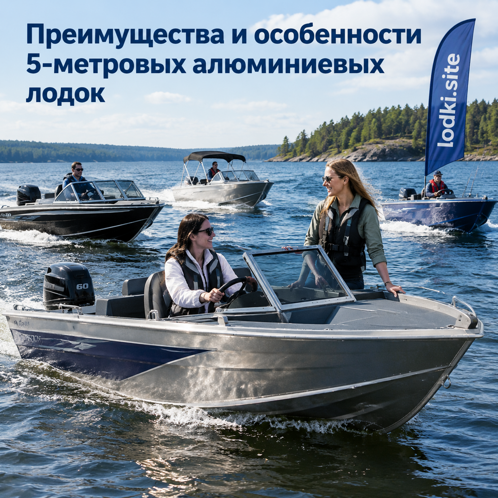Преимущества и особенности 5-метровых алюминиевых лодок