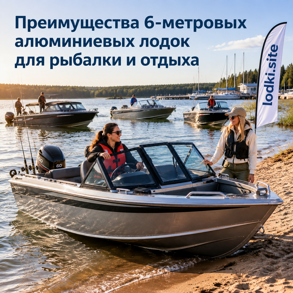 Преимущества 6-метровых алюминиевых лодок для рыбалки и отдыха