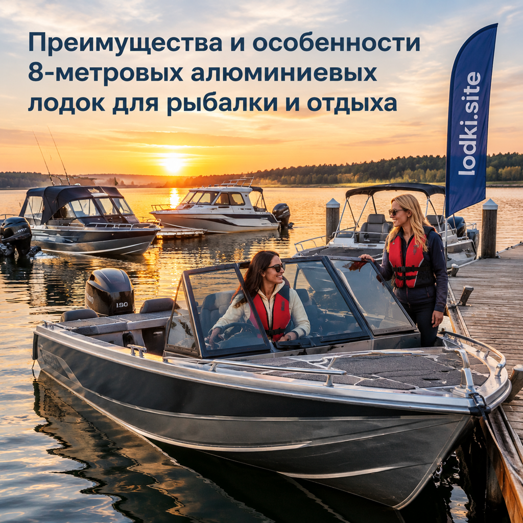 Преимущества и особенности 8-метровых алюминиевых лодок для рыбалки и отдыха