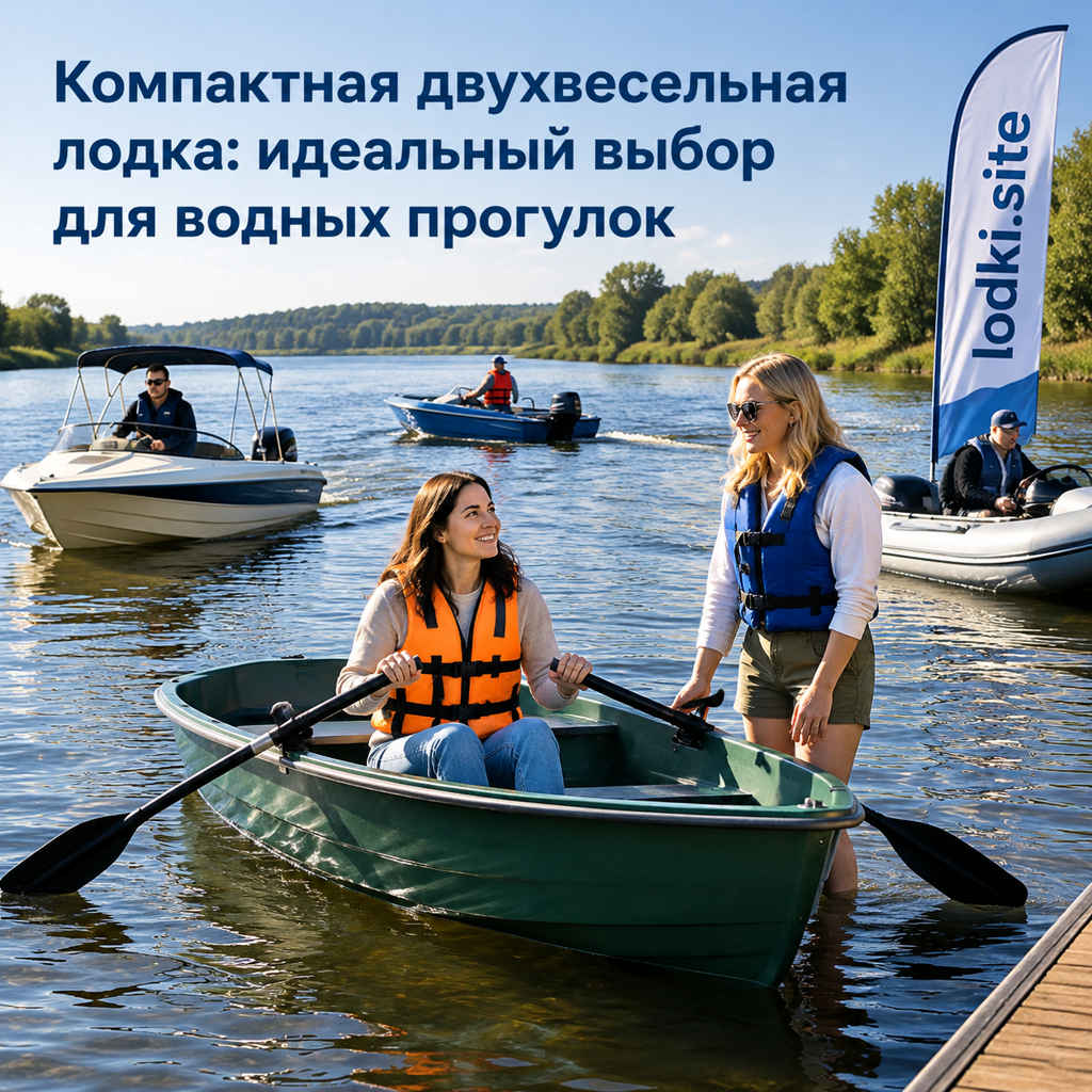 Компактная двухвесельная лодка: идеальный выбор для водных прогулок